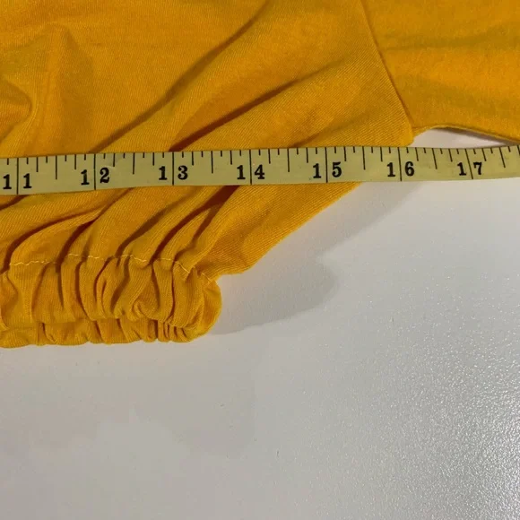 Custom reworked NAVY crop top size Small. - Picture 5 of 7